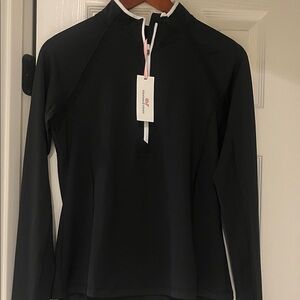 Vineyard Vines Black Half-Zip performance